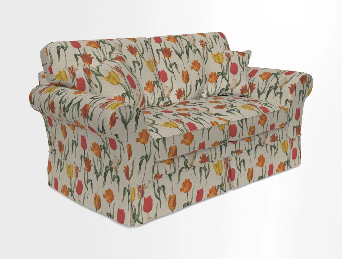 Lanhydrock 2.5 Seater Sofa in Floral Linens Lela Mystery Indigo