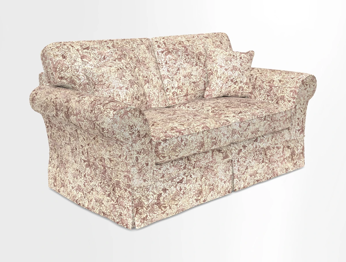 Lanhydrock 2.5 Seater Sofa in Floral Linens Lela Mystery Indigo