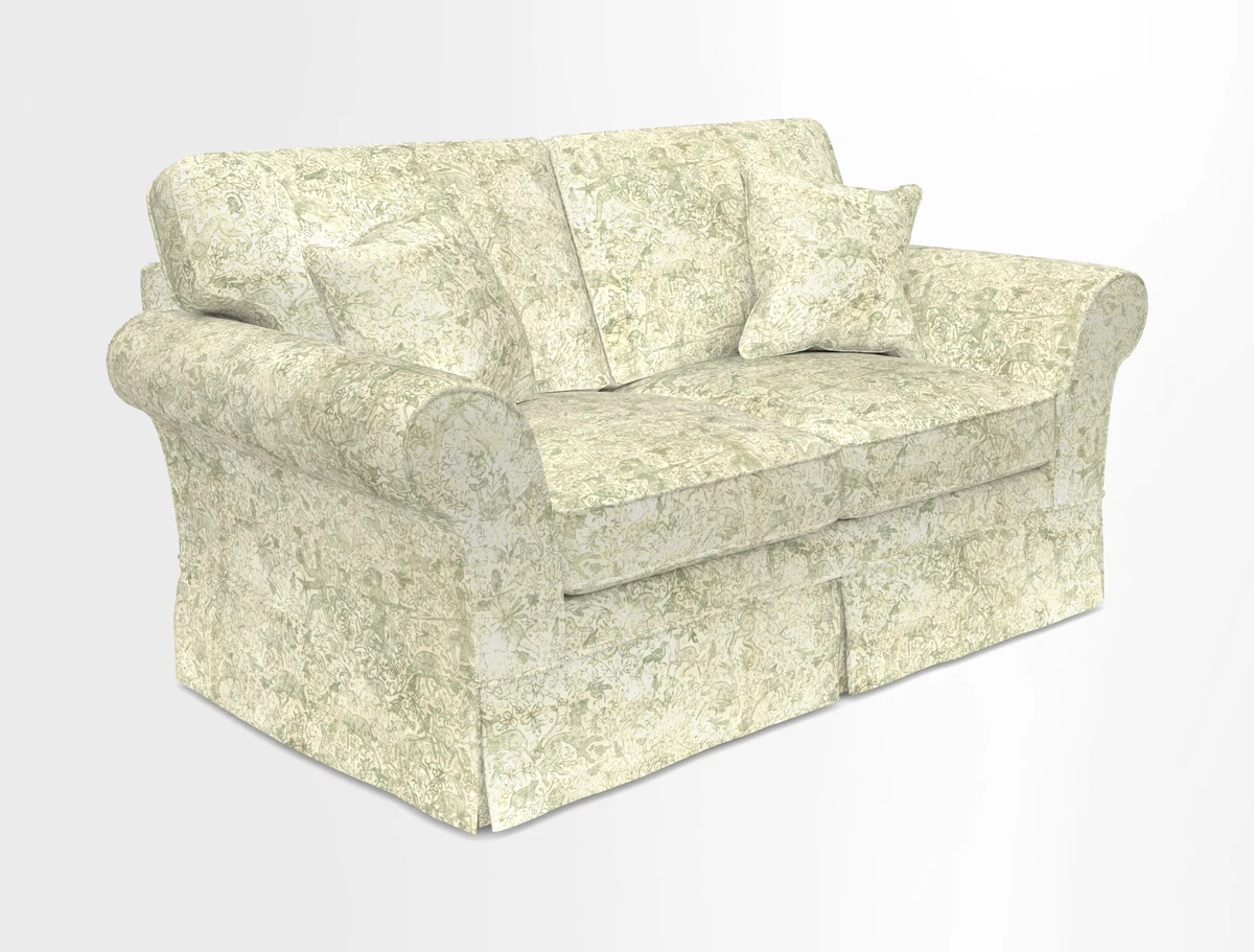 Lanhydrock 2.5 Seater Sofa in Floral Linens Lela Mystery Indigo