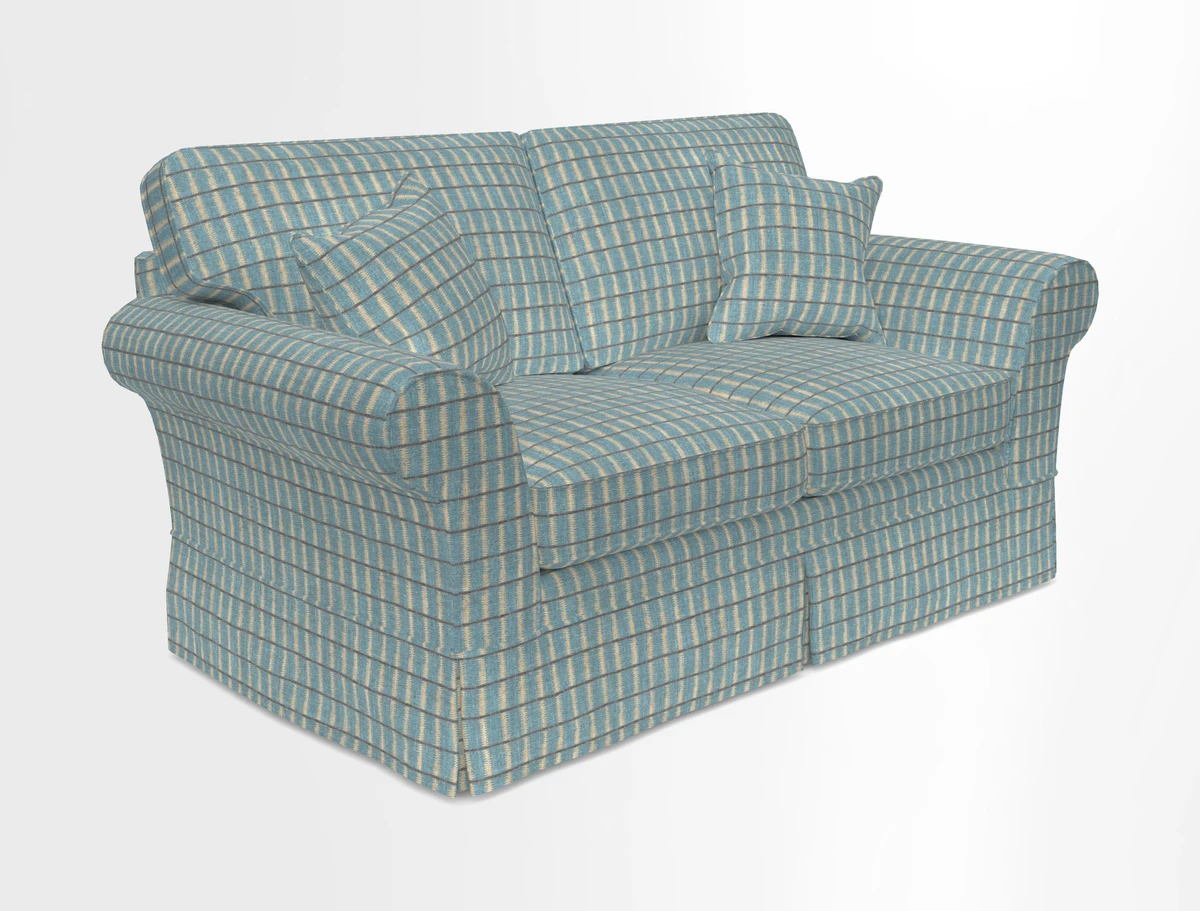 Lanhydrock 2.5 Seater Sofa in Floral Linens Lela Mystery Indigo