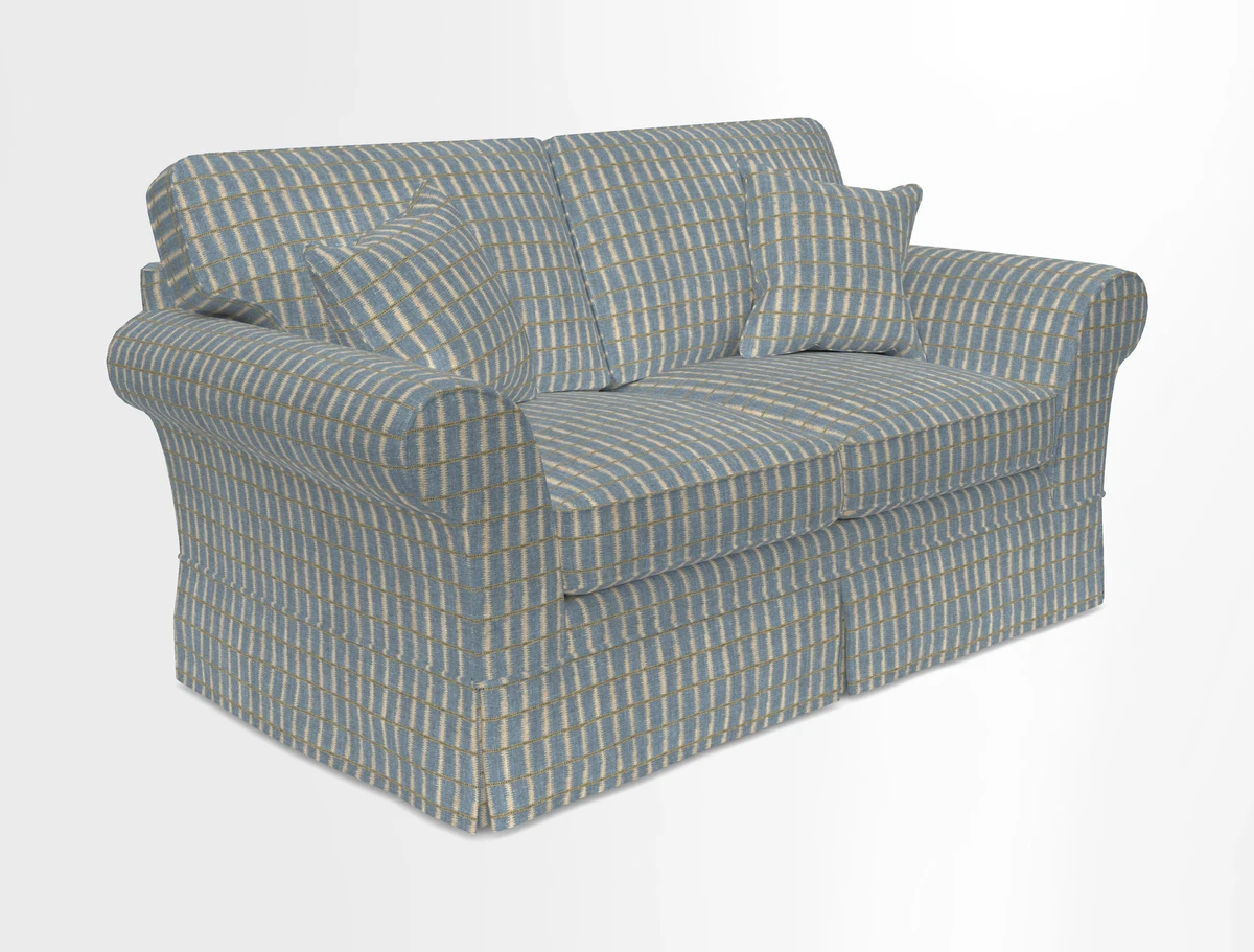 Lanhydrock 2.5 Seater Sofa in Floral Linens Lela Mystery Indigo