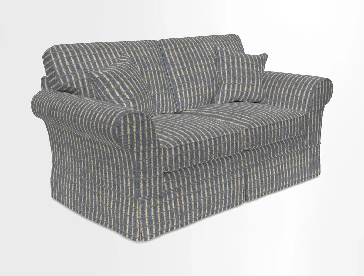 Lanhydrock 2.5 Seater Sofa in Floral Linens Lela Mystery Indigo