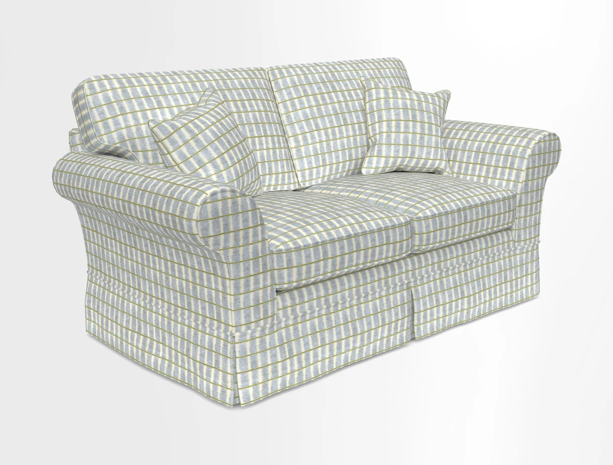 Lanhydrock 2.5 Seater Sofa in Floral Linens Lela Mystery Indigo
