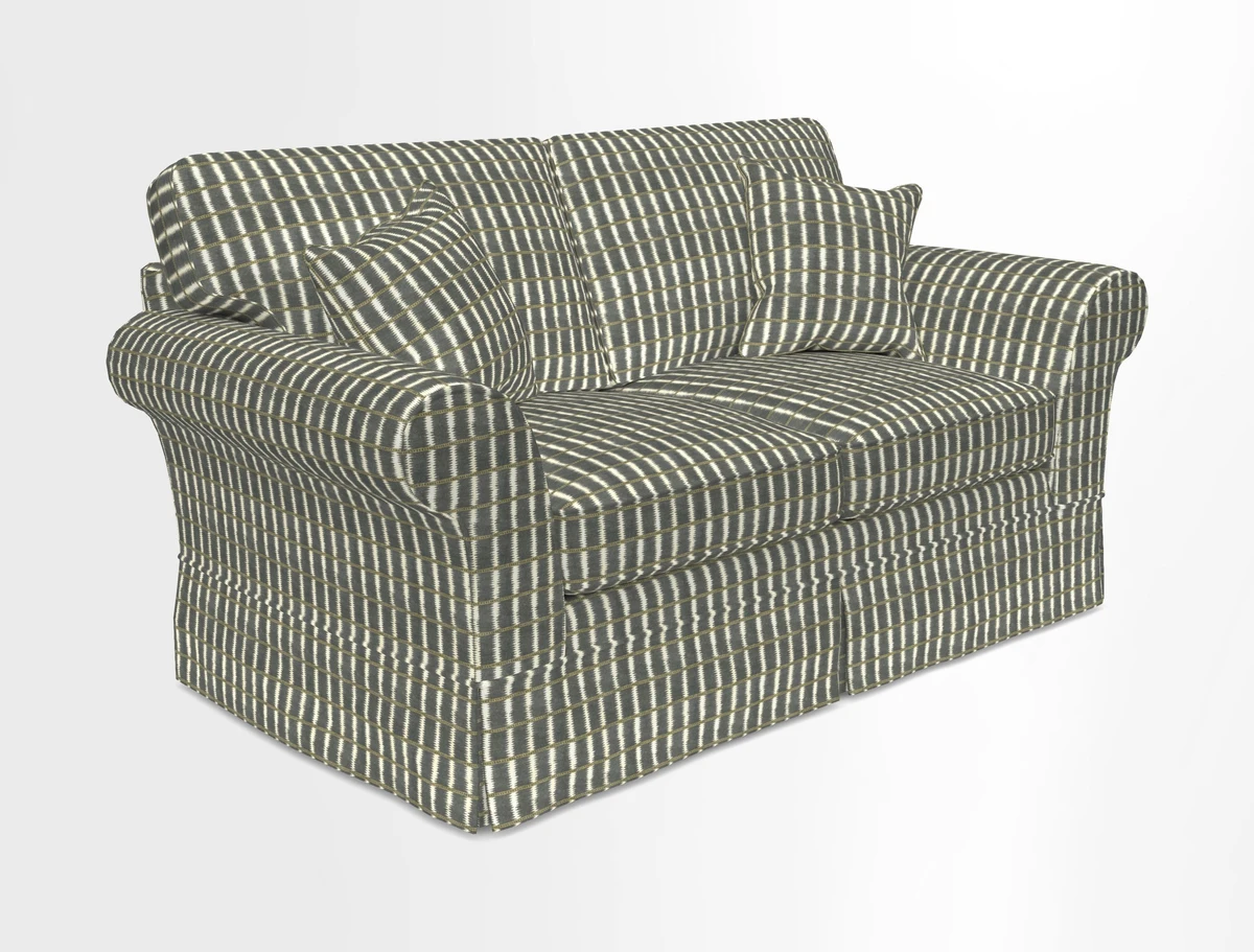 Lanhydrock 2.5 Seater Sofa in Floral Linens Lela Mystery Indigo