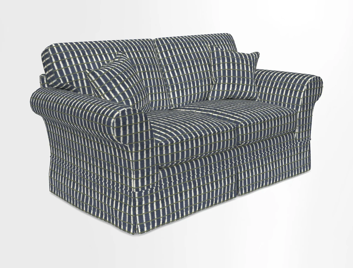Lanhydrock 2.5 Seater Sofa in Floral Linens Lela Mystery Indigo