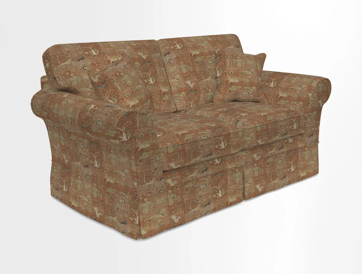 Lanhydrock 2.5 Seater Sofa in Floral Linens Lela Mystery Indigo