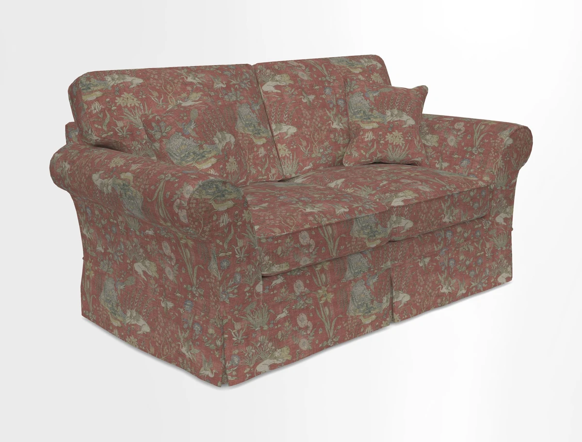 Lanhydrock 2.5 Seater Sofa in Floral Linens Lela Mystery Indigo