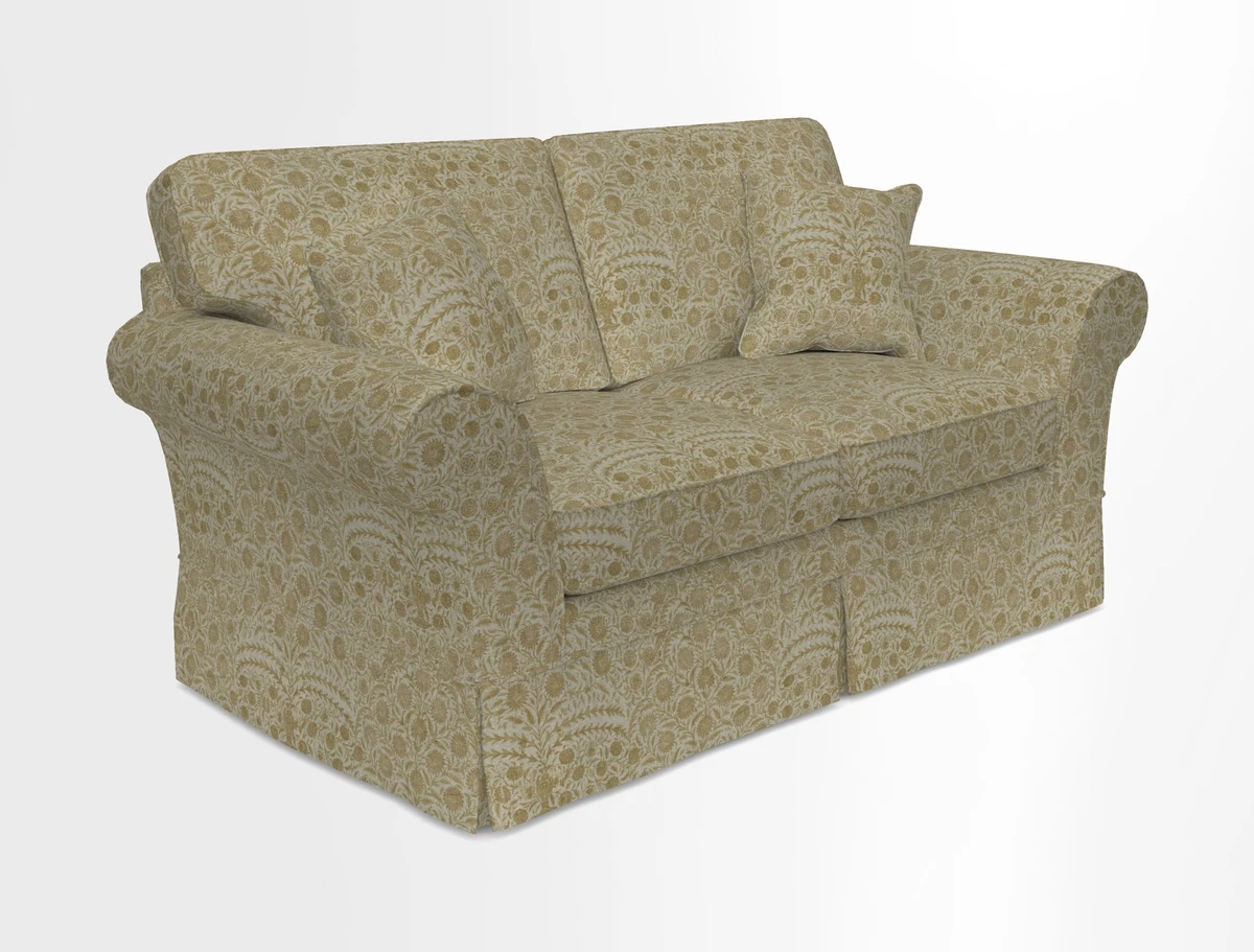 Lanhydrock 2.5 Seater Sofa in Floral Linens Lela Mystery Indigo