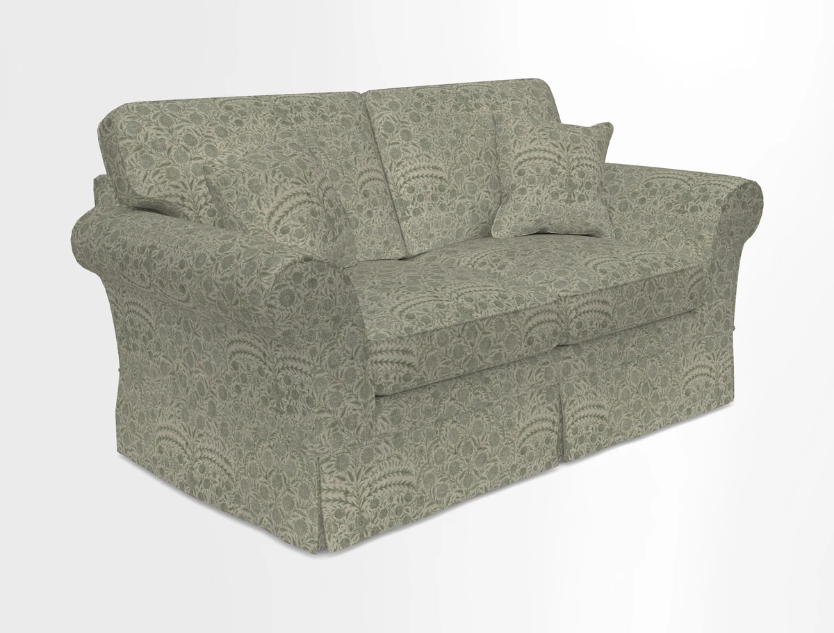 Lanhydrock 2.5 Seater Sofa in Floral Linens Lela Mystery Indigo