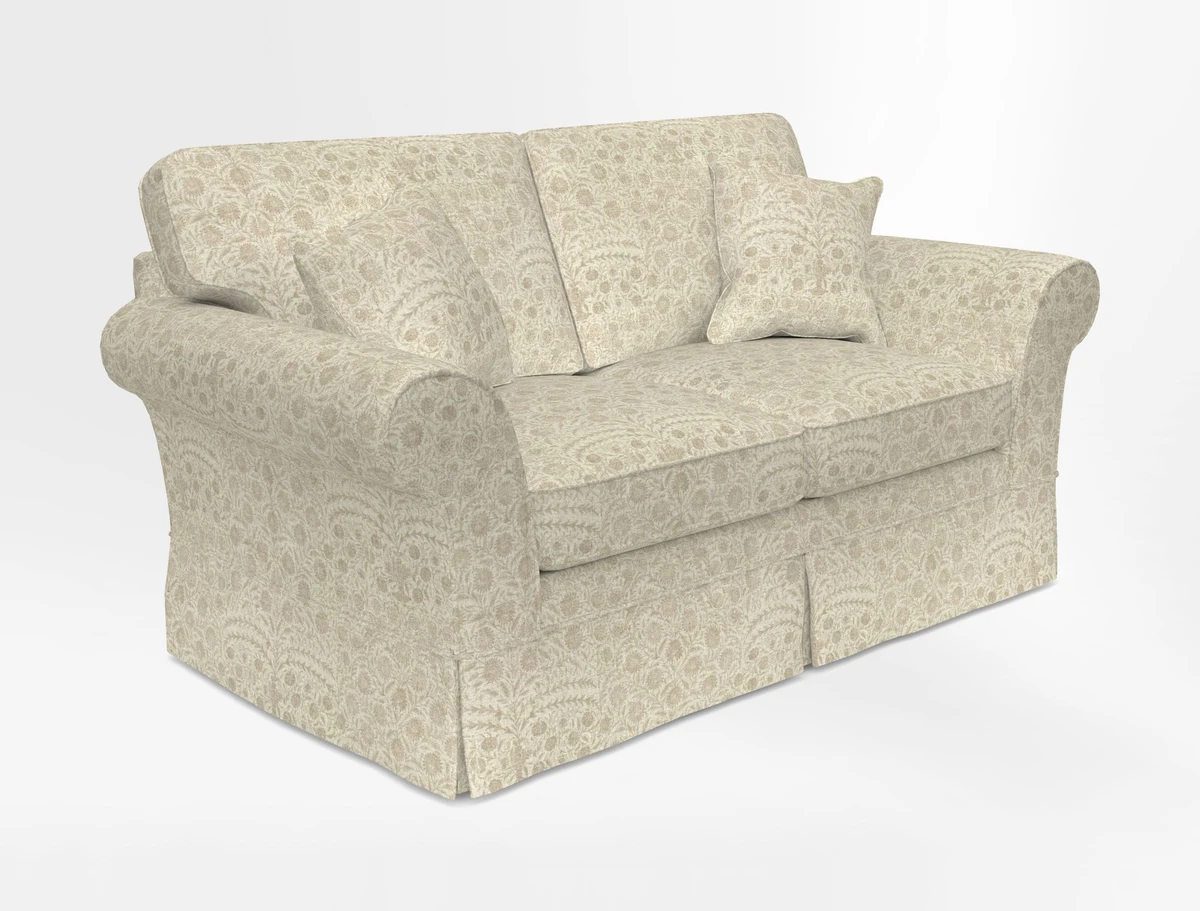 Lanhydrock 2.5 Seater Sofa in Floral Linens Lela Mystery Indigo