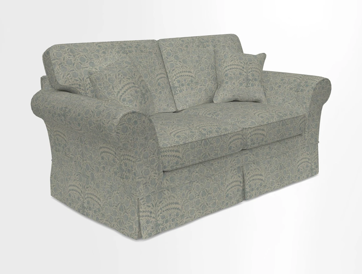 Lanhydrock 2.5 Seater Sofa in Floral Linens Lela Mystery Indigo