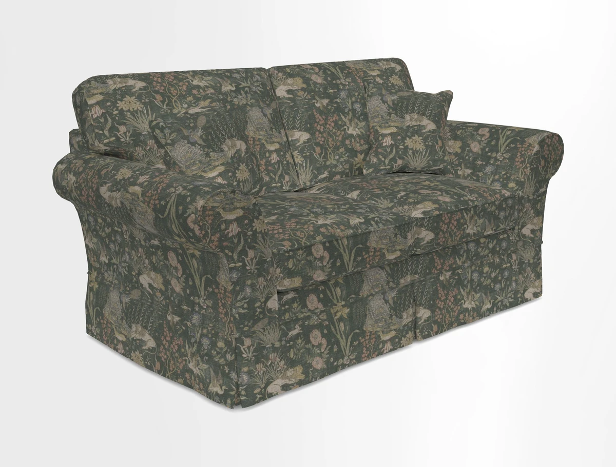 Lanhydrock 2.5 Seater Sofa in Floral Linens Lela Mystery Indigo