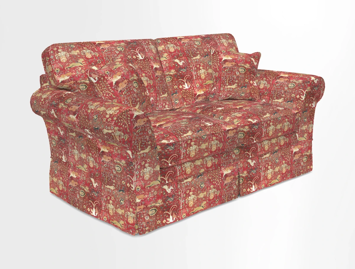 Lanhydrock 2.5 Seater Sofa in Floral Linens Lela Mystery Indigo