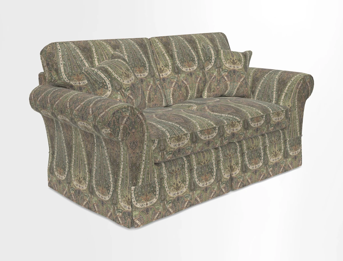 Lanhydrock 2.5 Seater Sofa in Floral Linens Lela Mystery Indigo
