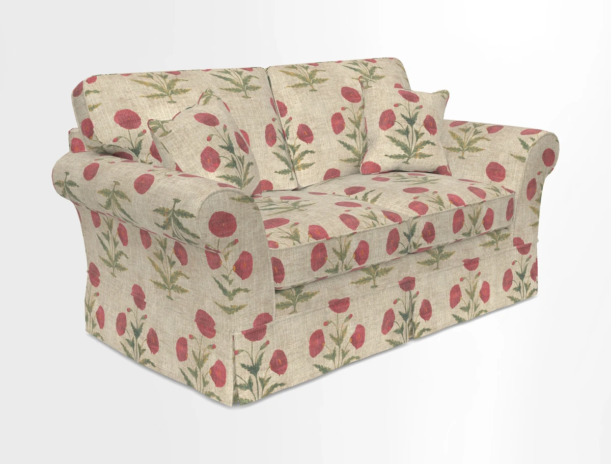 Lanhydrock 2.5 Seater Sofa in Floral Linens Lela Mystery Indigo