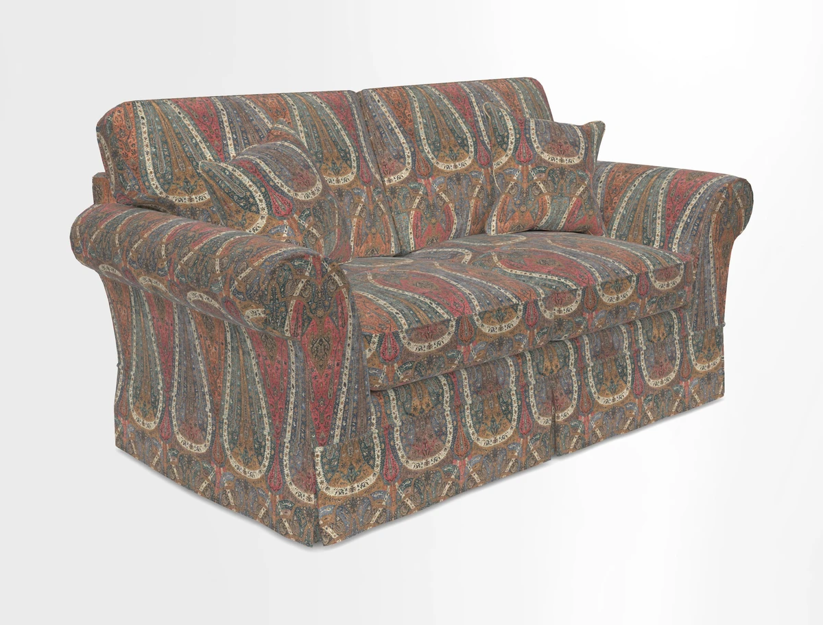 Lanhydrock 2.5 Seater Sofa in Floral Linens Lela Mystery Indigo