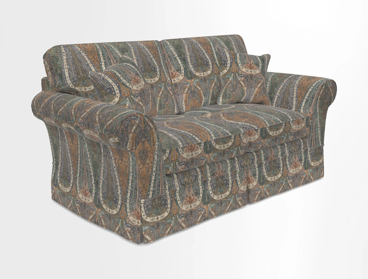 Lanhydrock 2.5 Seater Sofa in Floral Linens Lela Mystery Indigo