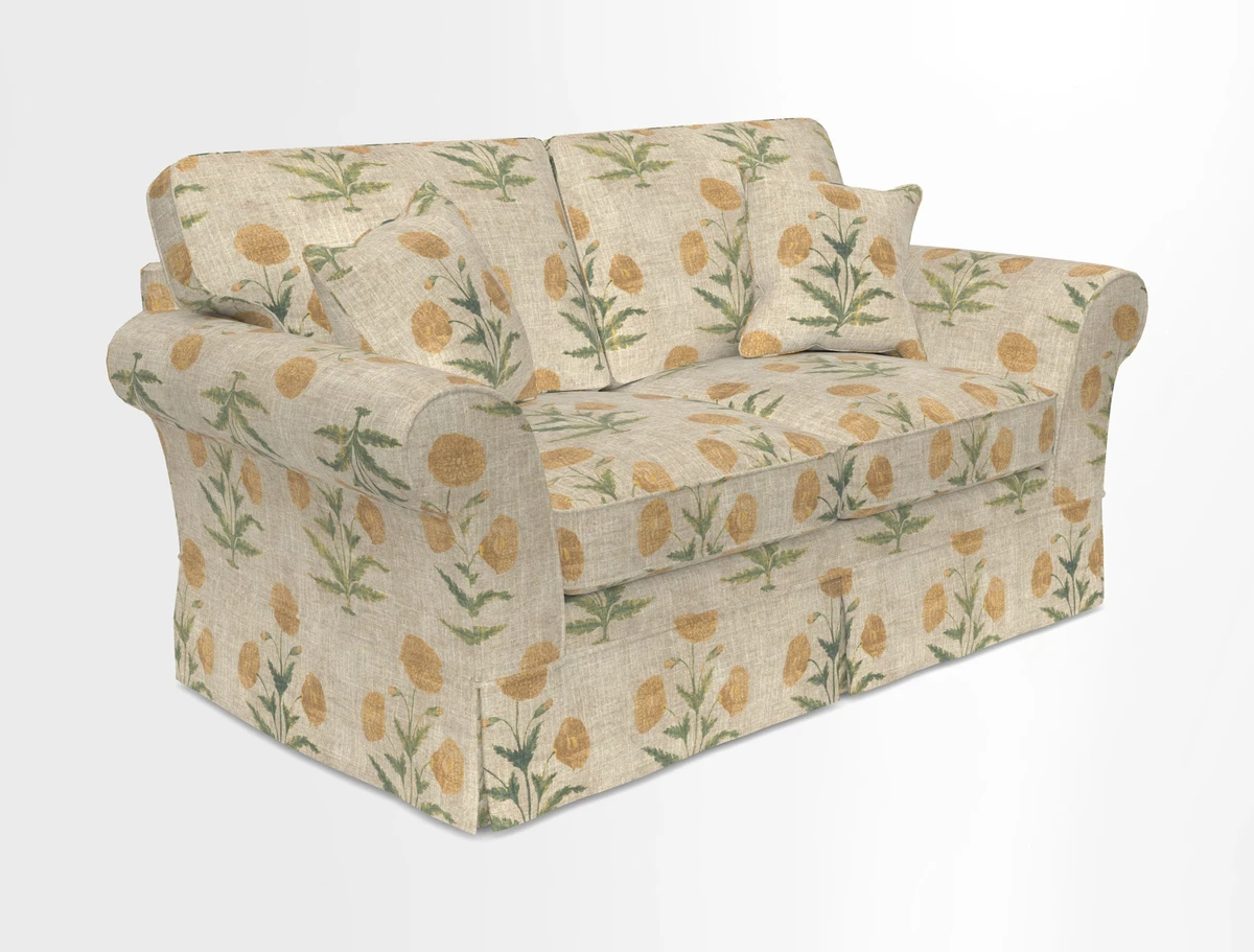 Lanhydrock 2.5 Seater Sofa in Floral Linens Lela Mystery Indigo