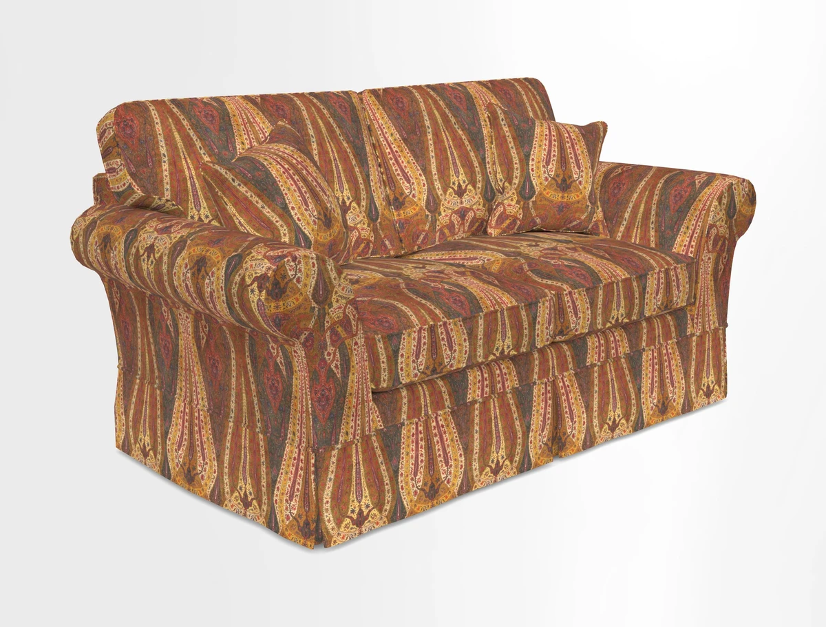 Lanhydrock 2.5 Seater Sofa in Floral Linens Lela Mystery Indigo