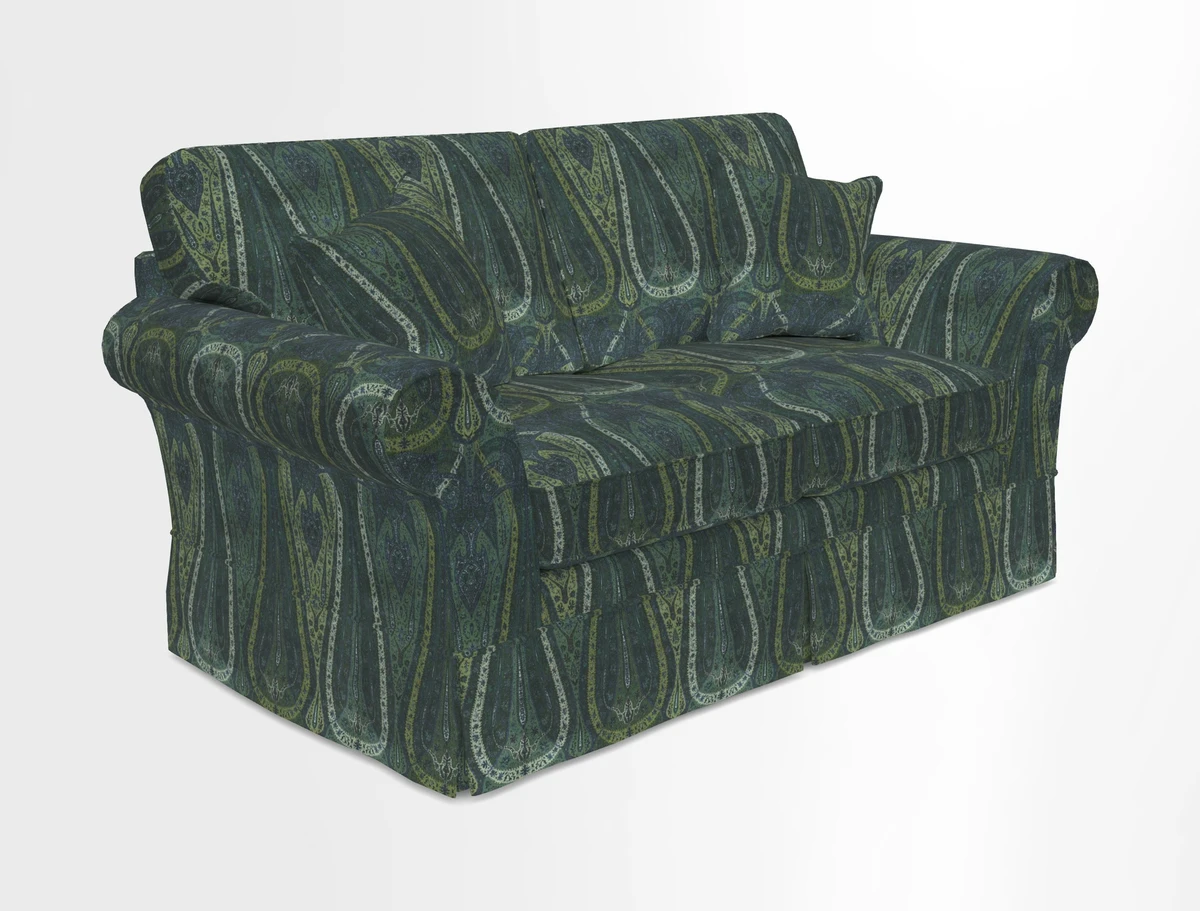 Lanhydrock 2.5 Seater Sofa in Floral Linens Lela Mystery Indigo