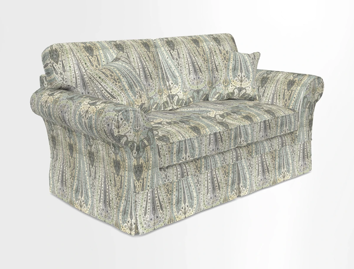 Lanhydrock 2.5 Seater Sofa in Floral Linens Lela Mystery Indigo