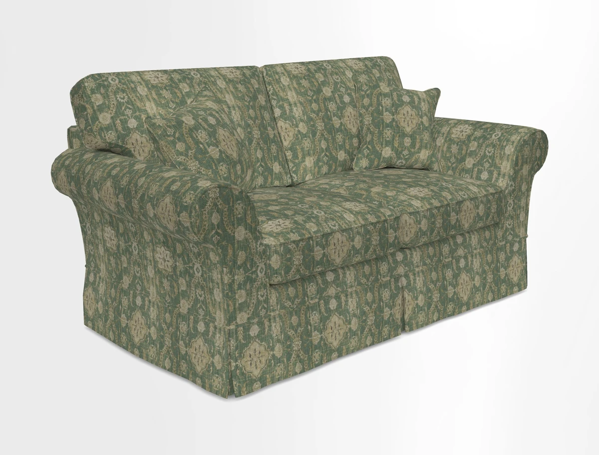 Lanhydrock 2.5 Seater Sofa in Floral Linens Lela Mystery Indigo