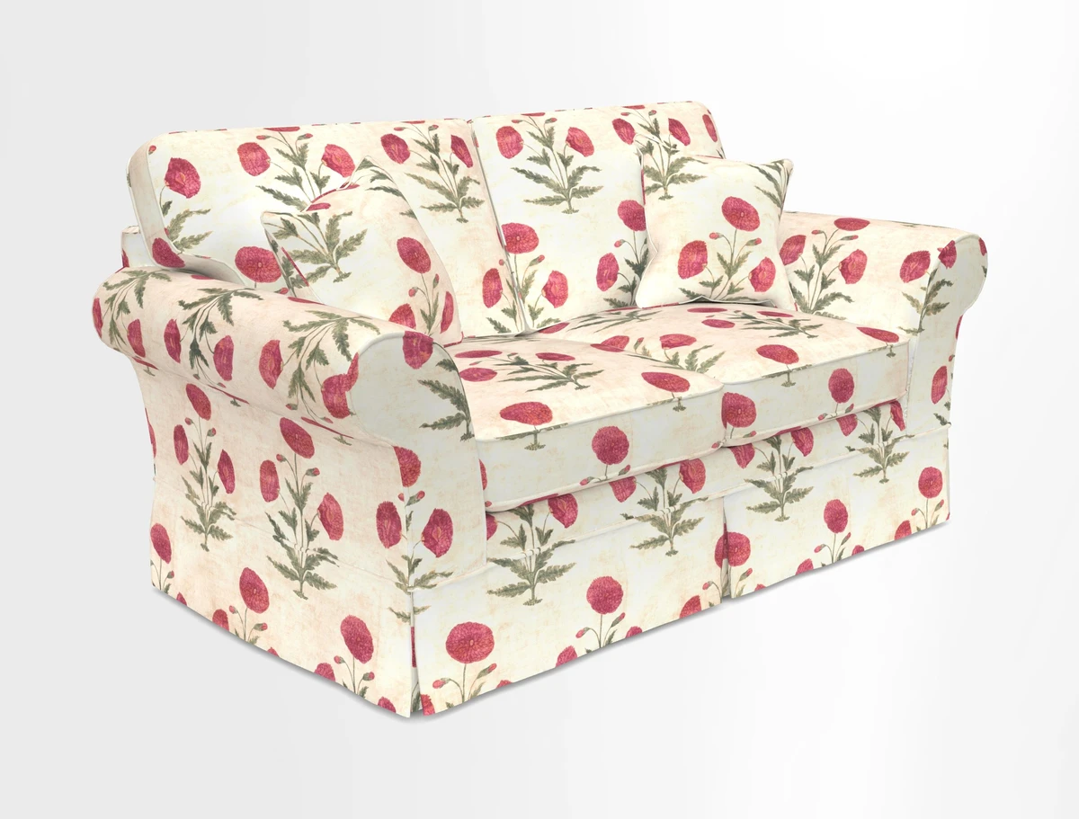 Lanhydrock 2.5 Seater Sofa in Floral Linens Lela Mystery Indigo