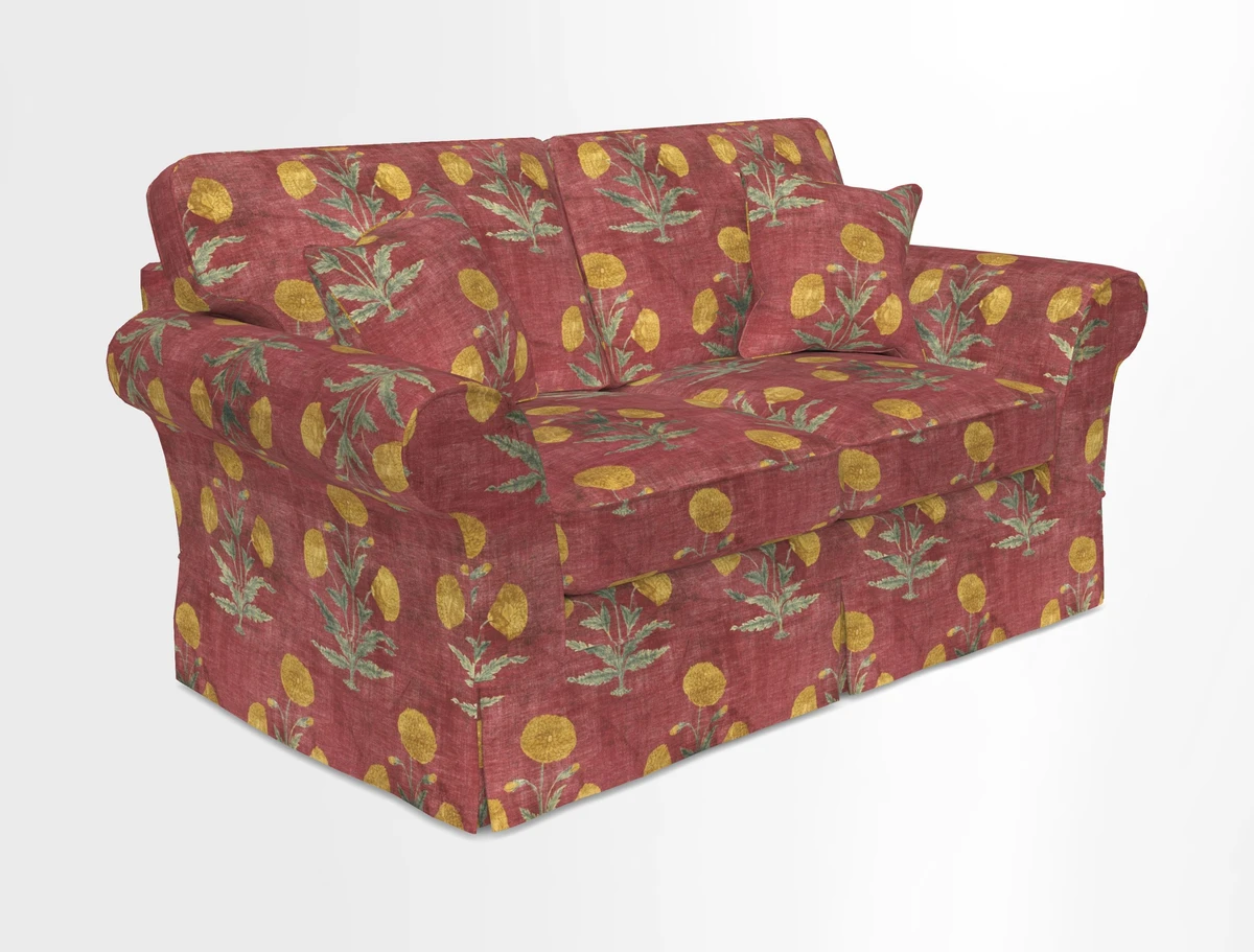Lanhydrock 2.5 Seater Sofa in Floral Linens Lela Mystery Indigo