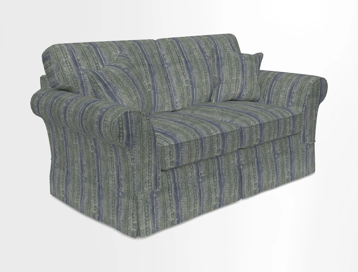 Lanhydrock 2.5 Seater Sofa in Floral Linens Lela Mystery Indigo