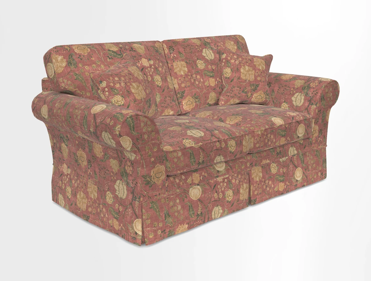 Lanhydrock 2.5 Seater Sofa in Floral Linens Lela Mystery Indigo