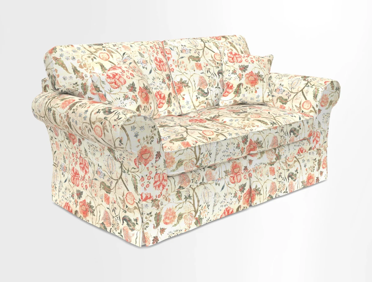 Lanhydrock 2.5 Seater Sofa in Floral Linens Lela Mystery Indigo