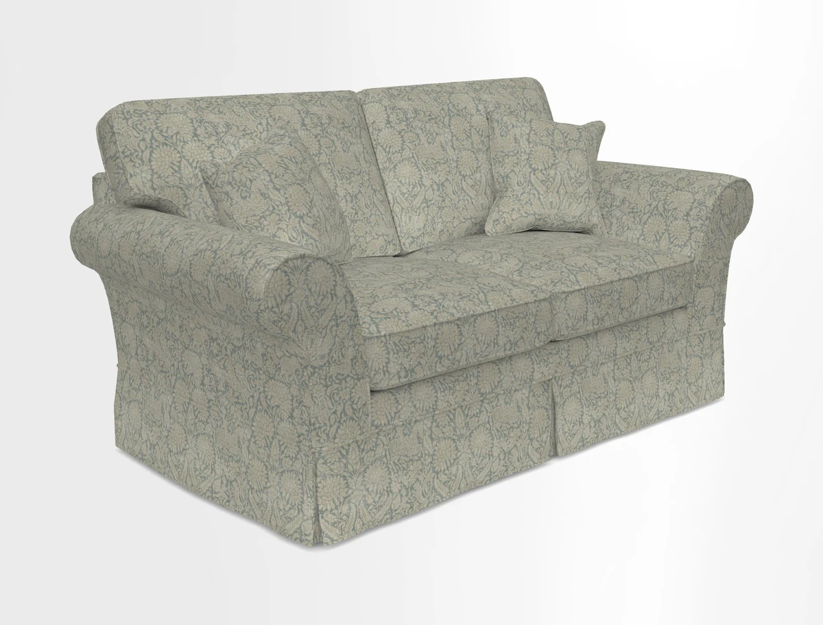 Lanhydrock 2.5 Seater Sofa in Floral Linens Lela Mystery Indigo