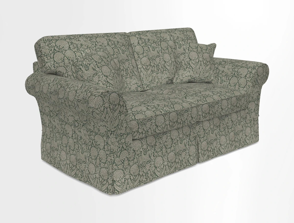 Lanhydrock 2.5 Seater Sofa in Floral Linens Lela Mystery Indigo