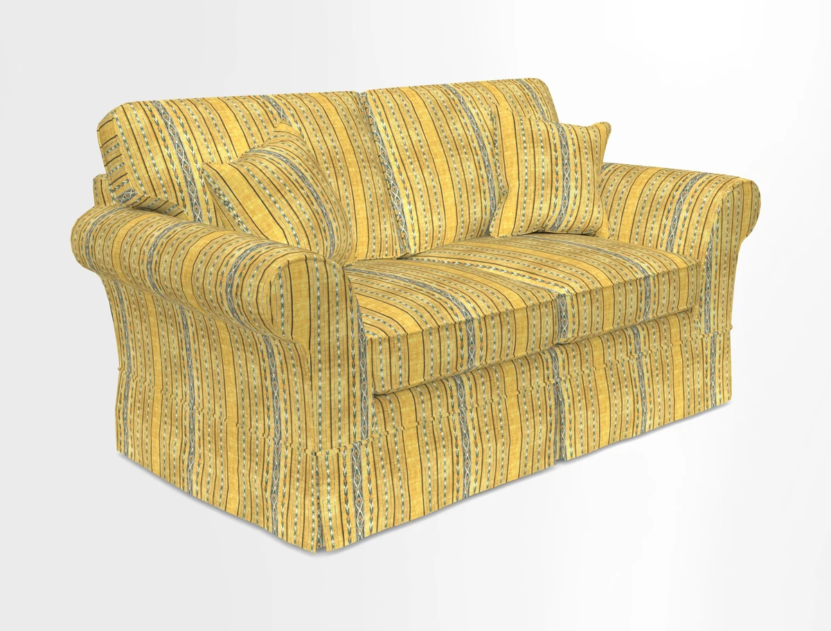Lanhydrock 2.5 Seater Sofa in Floral Linens Lela Mystery Indigo