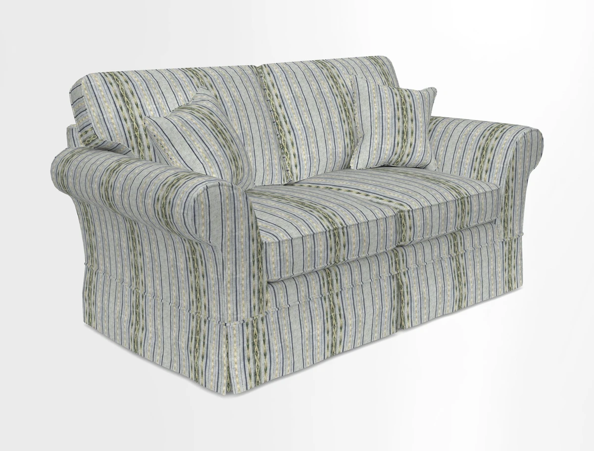 Lanhydrock 2.5 Seater Sofa in Floral Linens Lela Mystery Indigo