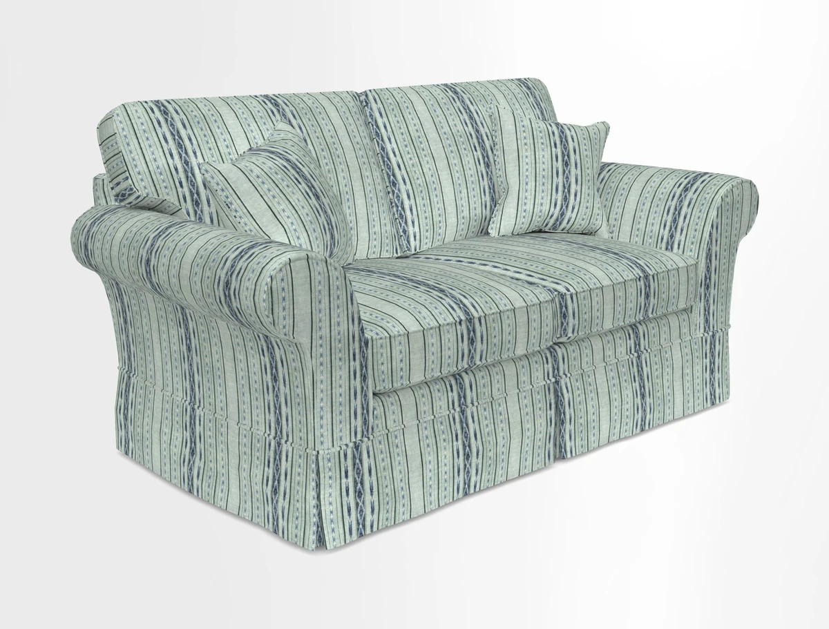 Lanhydrock 2.5 Seater Sofa in Floral Linens Lela Mystery Indigo