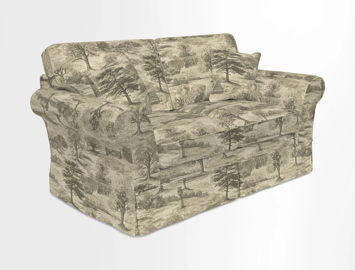 Lanhydrock 2.5 Seater Sofa in Floral Linens Lela Mystery Indigo