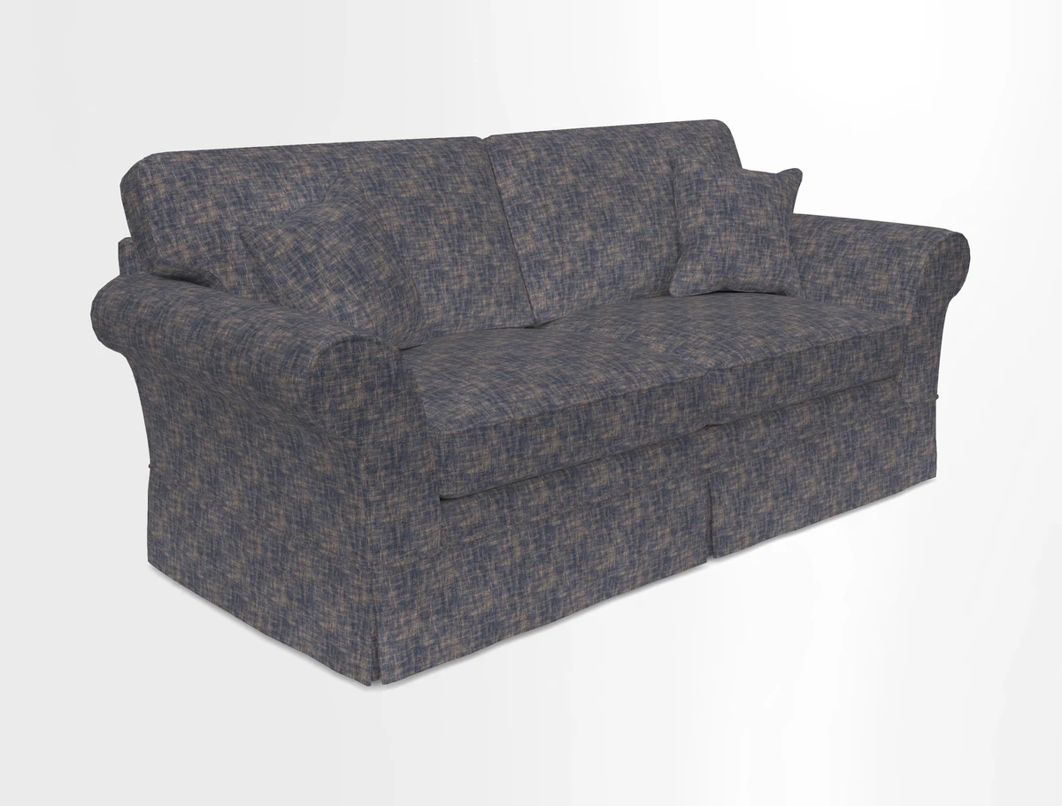 Lanhydrock 3 Seater Sofa in Floral Linens Lela Mystery Indigo
