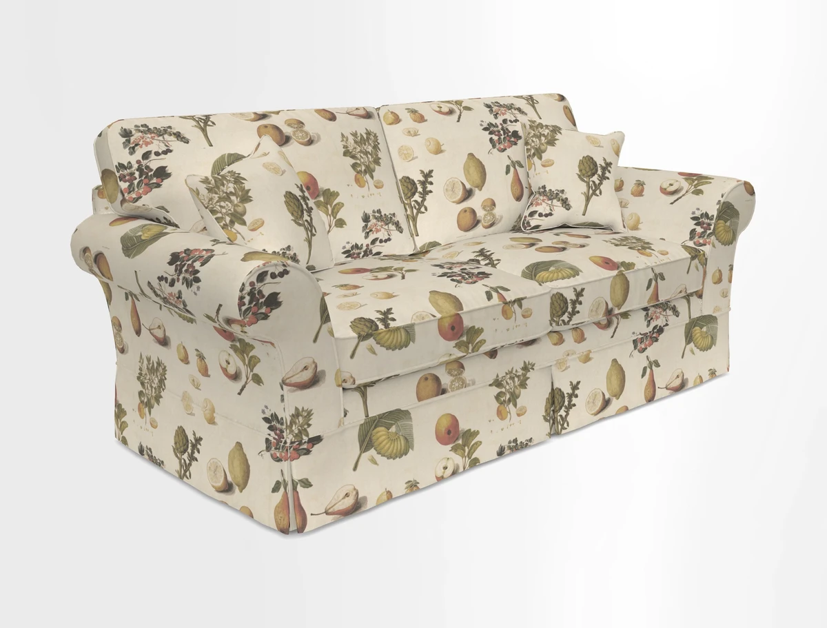 Lanhydrock 3 Seater Sofa in Floral Linens Lela Mystery Indigo