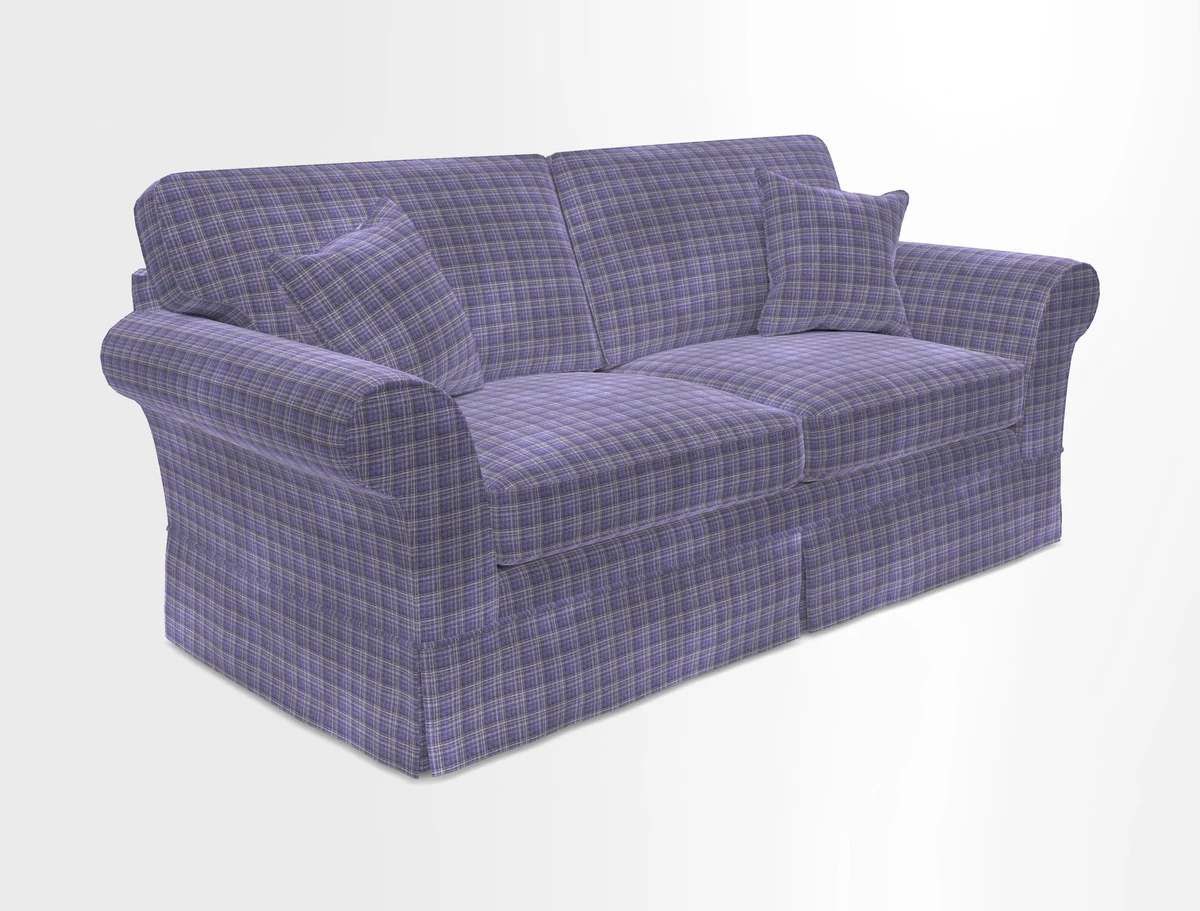 Lanhydrock 3 Seater Sofa in Floral Linens Lela Mystery Indigo