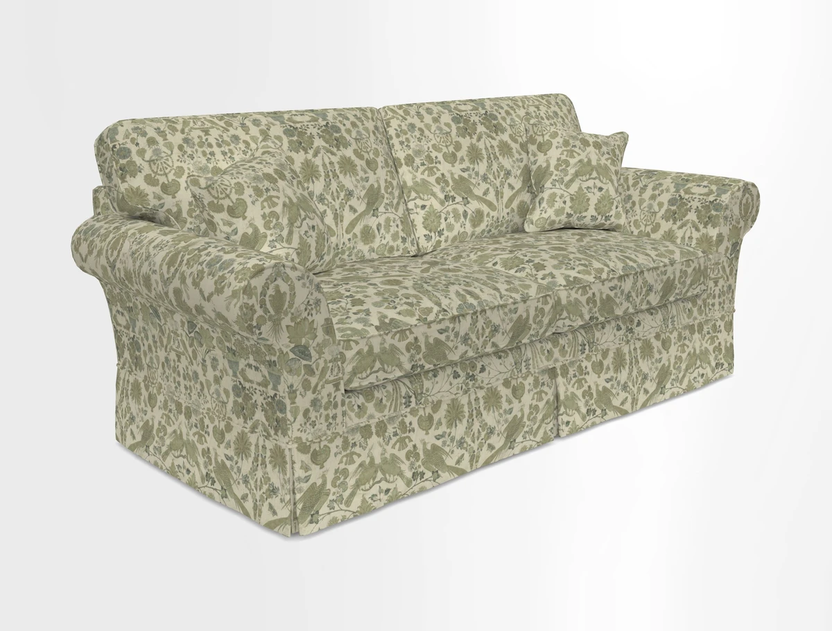 Lanhydrock 3 Seater Sofa in Floral Linens Lela Mystery Indigo