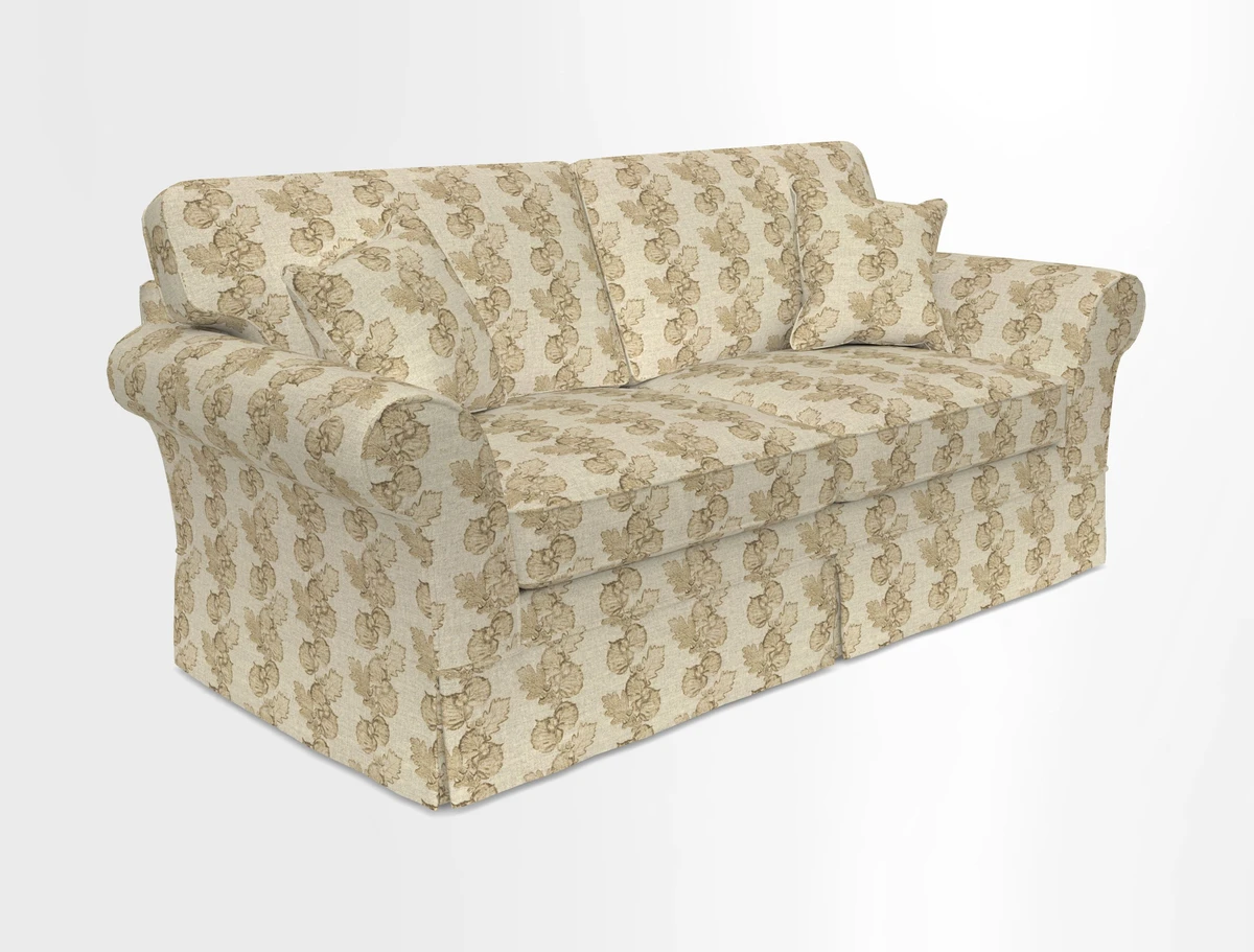 Lanhydrock 3 Seater Sofa in Floral Linens Lela Mystery Indigo
