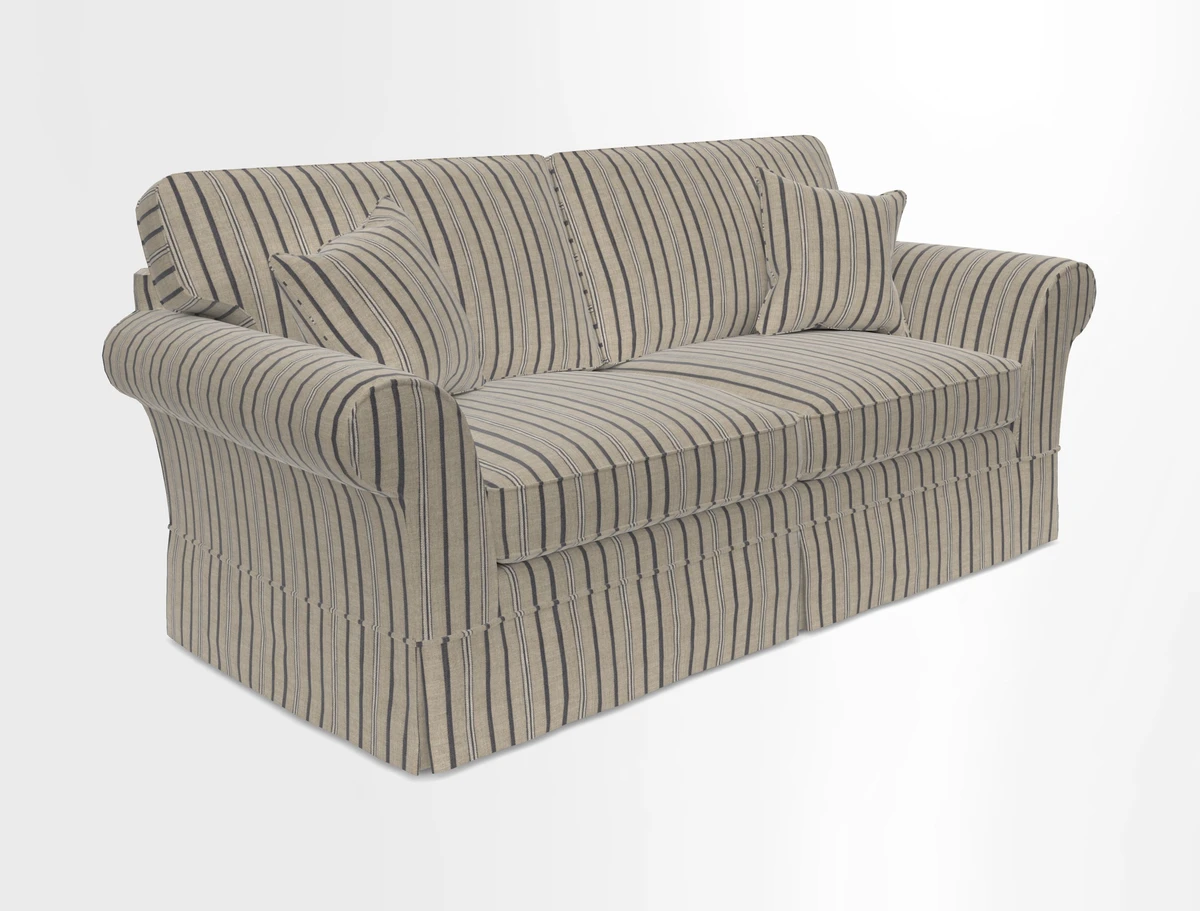 Lanhydrock 3 Seater Sofa in Floral Linens Lela Mystery Indigo