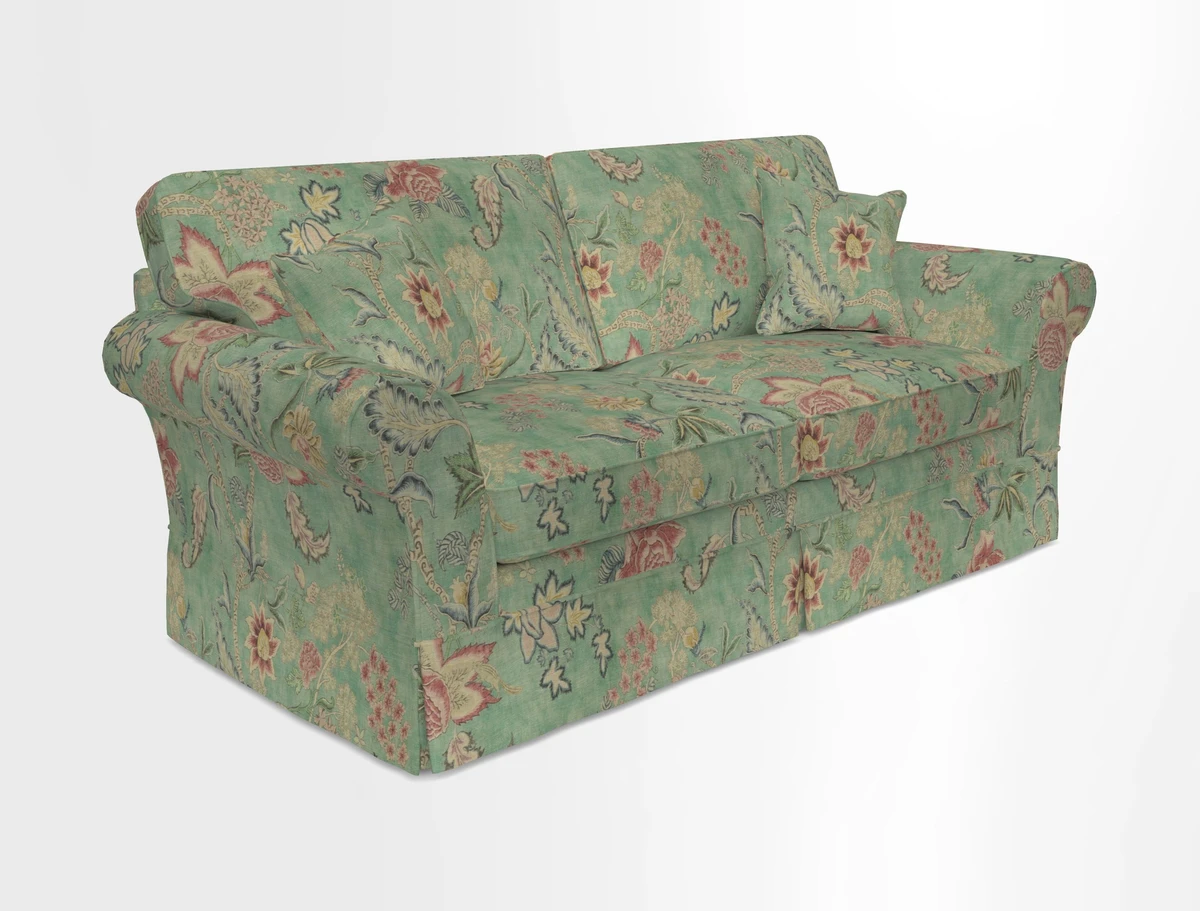 Lanhydrock 3 Seater Sofa in Floral Linens Lela Mystery Indigo