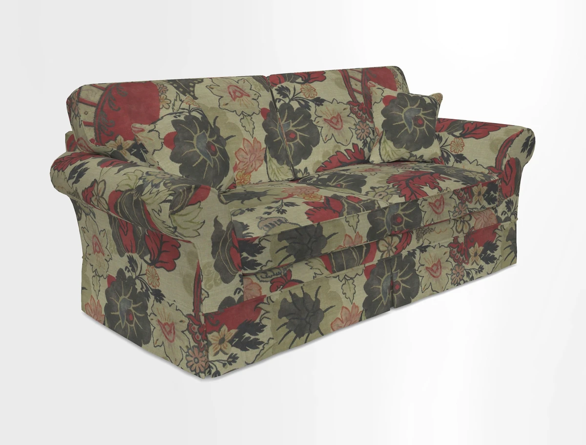 Lanhydrock 3 Seater Sofa in Floral Linens Lela Mystery Indigo