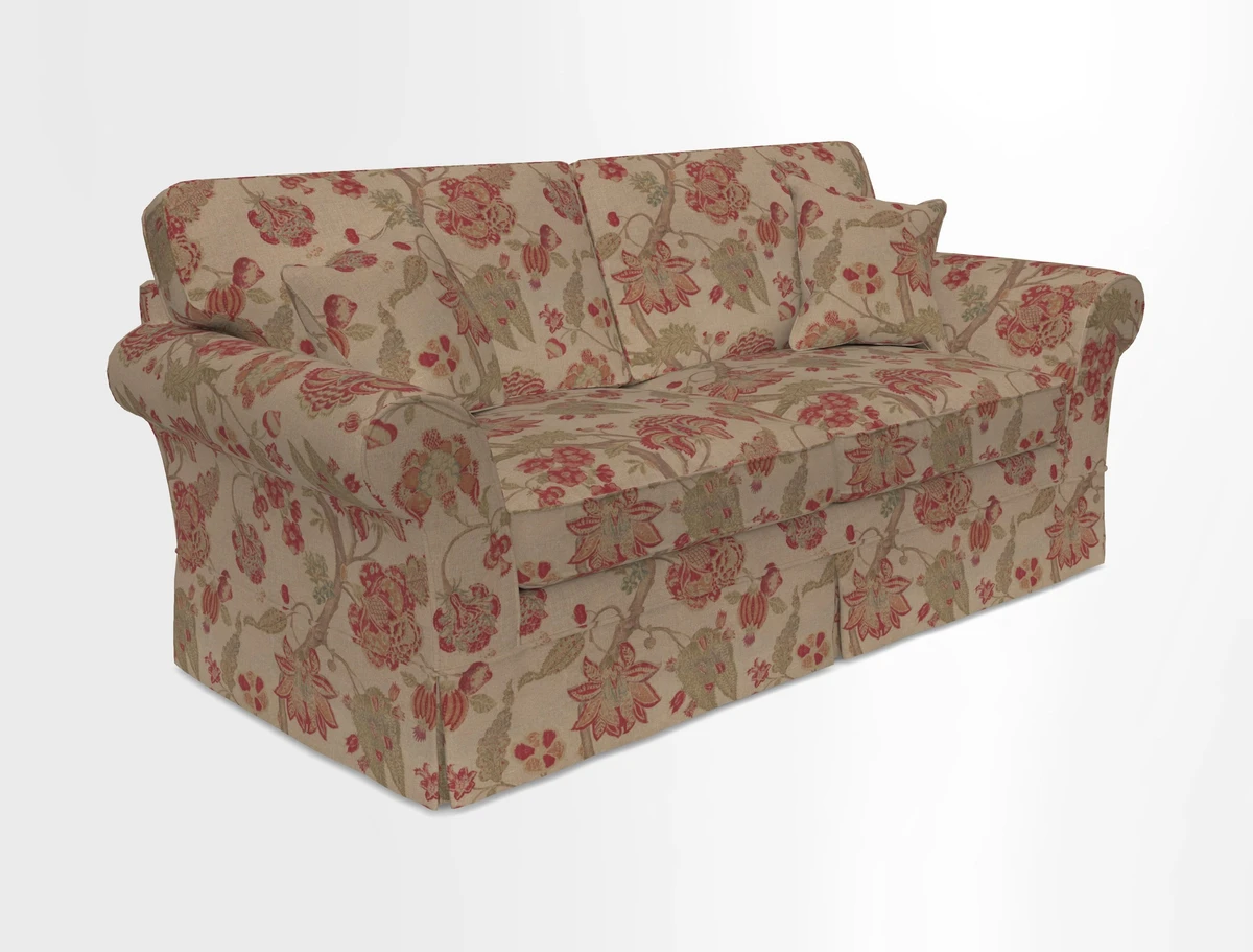 Lanhydrock 3 Seater Sofa in Floral Linens Lela Mystery Indigo