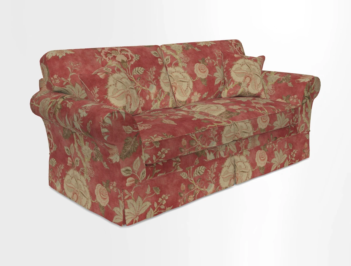 Lanhydrock 3 Seater Sofa in Floral Linens Lela Mystery Indigo