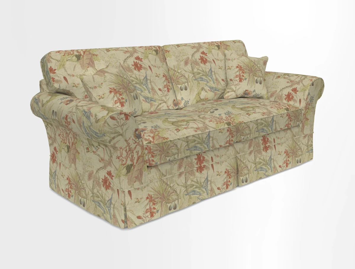 Lanhydrock 3 Seater Sofa in Floral Linens Lela Mystery Indigo