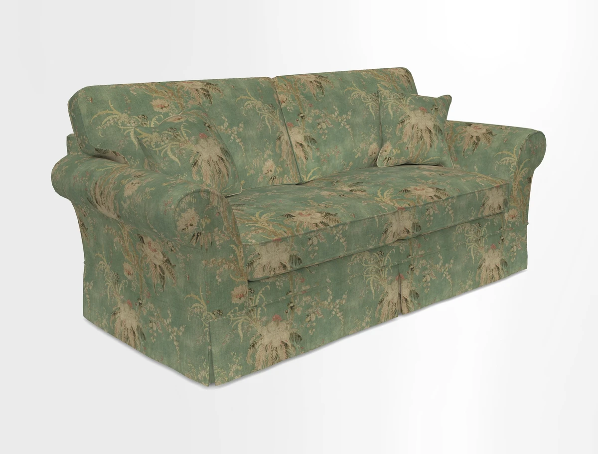 Lanhydrock 3 Seater Sofa in Floral Linens Lela Mystery Indigo