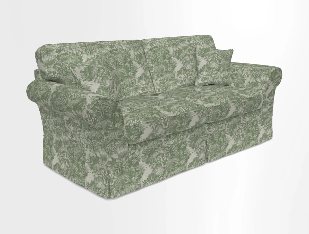 Lanhydrock 3 Seater Sofa in Floral Linens Lela Mystery Indigo